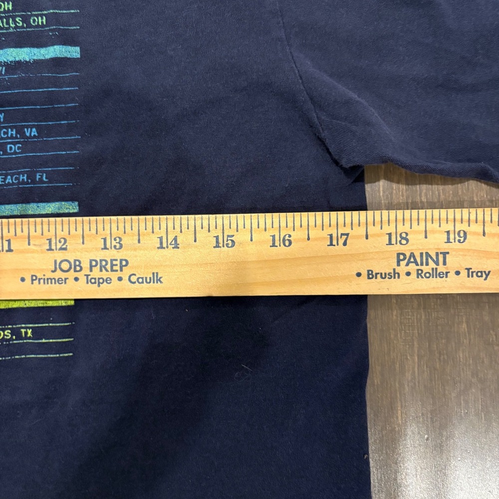 Dave Matthews Band Summer 2010 Tour Tee Navy American Apparel Men's Small 2 Side - Picture 6 of 9